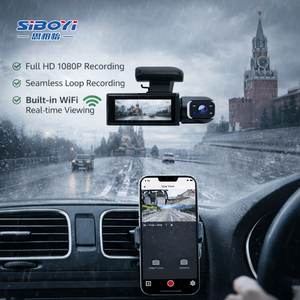 Cámara para Auto de Doble Lente WiFi 1080P, Pantalla de 3.16'', DVR para Auto, Visión Nocturna Delantera/Trasera, Grabación en Bucle, Sensor G, Grabador de Video para Estacionamiento de 64GB - Product Image 4