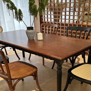 Wholesale Modern Shop <b>Bar</b> Sets Industrial Bistro Vintage Metal <b>Tables</b> and Chairs Wood Coffee <b>Dining</b> Restaurant Booth - Product Image 6