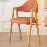 Chaise de salle à manger moderne inclinable avec dossier haut en mousse haute densité, support à ressorts et revêtement facile à nettoyer