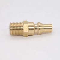 Connecteur d'adaptateur de gaz Propane en laiton, usinage CNC de haute qualité, connexion rapide 1/4 "NPT prise mâle à plein débit