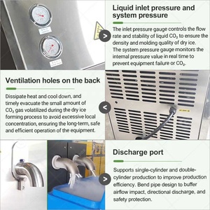 PELLET Hot Bán CO2 Máy phát điện xách tay chuyên nghiệp pelletizer khô <span class=keywords><strong>ICE</strong></span> CUBE 3 mét làm cho khối Báo Chí <span class=keywords><strong>Maker</strong></span> Máy - Product Image 4