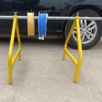 Support de tambour de câble en forme de A charge maximale à déplacement facile 50KG/Support de câble à fibre optique/Support de pose de tuyau en PVC