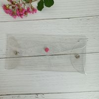 Pochette transparente en PVC pour billets de tourisme, imperméable et légère, personnalisée, portefeuille transparent