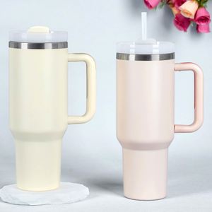 1 Pack 40 oz Tumbler Flip <b>Straw</b> <b>Lid</b> Replacement Fit for <b>Cup</b> Leak-Proof Reusable Tumbler Cover Tumbler <b>Lids</b> - Product Image 3