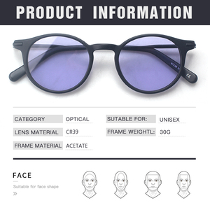 男性用ファッション眼鏡,流行のOEM ODMカスタムデザイナーユニセックスアイウェアアセテートアンチブルーライトブロッキングメガネ - Product Image 3