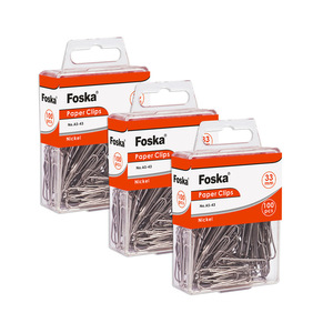 FOSKA facile da installare e rimuovere <span class=keywords><strong>graffette</strong></span> antiruggine materiale metallico finitura 1.3 pollici forte impugnatura antiscivolo busta Clip per carta - Product Image 1