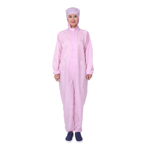 CE onaylı statik Dissipative çalışma-aşınma-polyester + iletken iplik ESD güvenli giyim tulum - Product Image 2