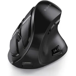 Bluetooth互換2.4Gワイヤレス充電式光学式マウス多目的垂直マウスWindowsMacAppleマウス