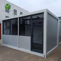Panneau sandwich insonorisant, mur-rideau en verre, structure en acier modulaire, maison conteneur mobile pour entreprises, parcs extérieurs/centres commerciaux