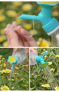 Plastic Flower Shape Watering Sprinkler Cap For Bottle Garden Plant Watering Fixed Spray Nozzle Green Blue Cyan - Product Image 6