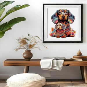 Rompecabezas de madera para perros y gatos Hamaileon, rompecabezas de animales de madera con piezas de forma irregular con gatos y perros - Product Image 5