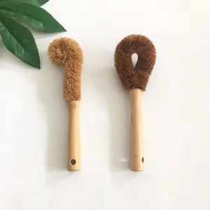 Coconut coir fiber tube cleaning bottle washing eco friendly natural dish kitchen clean wash brush