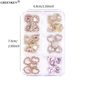 Venta al por mayor Nueva joyería de <span class=keywords><strong>uñas</strong></span> 6 rejilla mixta K9 diamantes de imitación amor <span class=keywords><strong>D</strong></span>ía de San Valentín cereza <span class=keywords><strong>uñas</strong></span> diamante accesorios decoración de <span class=keywords><strong>uñas</strong></span> - Product Image 5