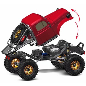 Ensemble complet 1 RGT 1/10 EX86181 pièces de rechange télécommande RC véhicule tout-terrain à chenilles modèle 4WD - Product Image 3