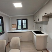 Maison préfabriquée modulaire extensible de 56 m2, conteneur pliable en bois pour hôtel, entrepôt, appartement, centre commercial ou atelier