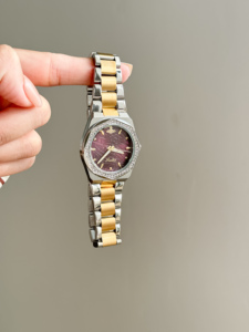 Scottie 9738b <span class=keywords><strong>Orologio</strong></span> da <span class=keywords><strong>Donna</strong></span> di Lusso con Cinturino in Acciaio Inossidabile, Movimento al Quarzo Importato, Quadrante <span class=keywords><strong>Nero</strong></span> con Diamanti, Design Luminoso alla Moda - Product Image 3