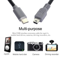 Cable OTG Micro USB Macho a Mini USB Macho de 5 Pines de Alta Velocidad 480Mbps, de PVC, de 0.25m, 0.5m y 1m para Teléfono Móvil, Cámara y Computadora