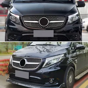 Rejilla Decorativa Frontal para Mercedes Benz Clase V W447 Facelift (2015-2023), Estilo de Malla Central, Kit de Carrocería - Product Image 3