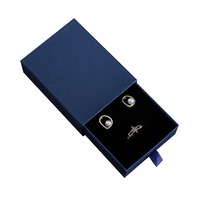 Boîte à bijoux carrée blanche lavable HongFa pour la Saint-Valentin, personnalisable avec logo doré imprimé, pour collier, bracelet, bague, vente en gros