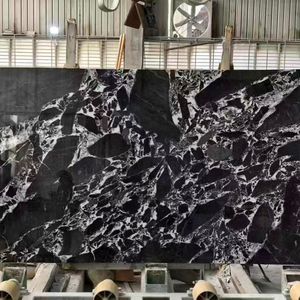 Dalles <span class=keywords><strong>de</strong></span> marbre noir et blanc <span class=keywords><strong>de</strong></span> luxe Grand Antique pour carrelages et comptoirs <span class=keywords><strong>de</strong></span> salle <span class=keywords><strong>de</strong></span> bain - Product Image 4