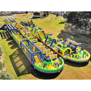 Parcours d'obstacles gonflable de 270 m de long, le <span class=keywords><strong>plus</strong></span> grand au <span class=keywords><strong>monde</strong></span>, pour les événements de divertissement en plein air, de <span class=keywords><strong>la</strong></span> fabrique Sino Inflatables - Product Image 2