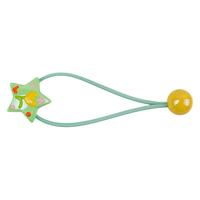 Élastique à cheveux en résine motif étoile mignon pour enfants, attache-queue de cheval à boule unique, accessoires capillaires quotidiens pour petites filles