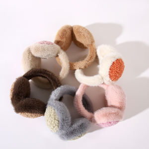 安い冬暖かい屋外ファッション女の子フェイクファーイヤーマフ - Product Image 3