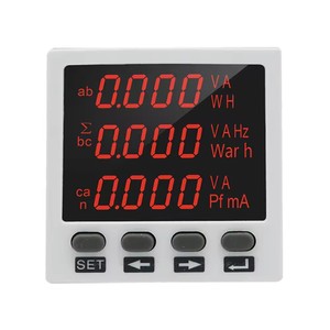 Manhua 96*96 ba giai đoạn dẫn đa chức năng Power <span class=keywords><strong>Meter</strong></span> kỹ thuật số năng lượng <span class=keywords><strong>Meter</strong></span> Vôn kế lập trình điện áp <span class=keywords><strong>Meter</strong></span> - Product Image 1