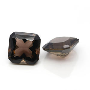 Piedra Sintética Cuadrada de Cristal Ahumado Suelta - Product Image 4