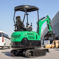 Miniexcavadora HT-18 de Alta Gama, Entrega Rápida, 1 Año de Garantía, Equipo Profesional para Movimiento de Tierras