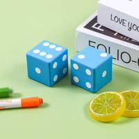 Dés en mousse personnalisés multicolores en EVA souple imprimé, non magnétiques, cubes éducatifs pour l'apprentissage de l'arithmétique de base