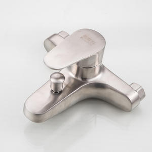 Grifo de Ducha Hemans para Bañera, Montado en la Pared, Triple Manija, Válvula de Cerámica, Mezclador Termostático con Salida Inferior de 4 Puntos - Product Image 3