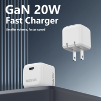 Chargeur mural pliable WISESIR Pd 20w Max, charge rapide, 50/60Hz, type-C, prise murale américaine, vente en gros pour Apple iPhone
