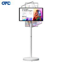Televisor Inteligente Portátil Recargable Digital Ultrafino con Pantalla LED Interactiva Giratoria de 21.5 Pulgadas, 4GB+64GB, Android OEM