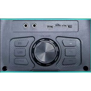 Karaoke Speaker 2x8 40W Rechargeable With Led Lights <b>Bluetooth</b> Fm Usb <b>Microphone</b> - Product Image 4