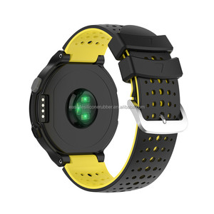 Bracelets de montre intelligents bicolores Forerunner 220 <span class=keywords><strong>230</strong></span> 235 620 630 735 XT Bracelet de montre en silicone Bracelet intelligent en caoutchouc pour <span class=keywords><strong>Garmin</strong></span> - Product Image 2