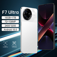 Smartphone 5G Baru 2026 F8 Ultra 16G+1TB Penjualan Panas Pabrik Versi Global Kamera Depan 78MP Kamera Belakang 108MP Android LTE