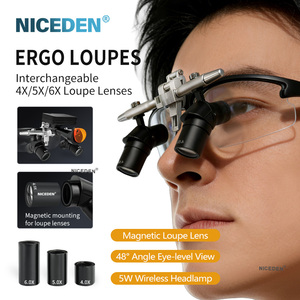 Lenti d'Ingrandimento Dentali Ergonomiche NICEDEN con Attrazione Magnetica, Lenti Ottiche Sostituibili 4X 5X 6X, Lampada Wireless - Product Image 6