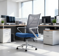 Chaise de bureau exécutive ergonomique moderne en maille