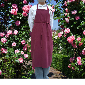 <span class=keywords><strong>Tablier</strong></span> en lin de style japonais <span class=keywords><strong>tablier</strong></span> de maison à la mode jardinage et pâtisserie travail de <span class=keywords><strong>chef</strong></span> <span class=keywords><strong>tablier</strong></span> de style coréen - Product Image 2