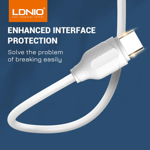 Cable de Datos USB LDNIO LS371 de <span class=keywords><strong>Precio</strong></span> Económico, 2.1A, Cable USB <span class=keywords><strong>C</strong></span> de Carga Rápida, Cable de Carga Rápida <span class=keywords><strong>Tipo</strong></span> <span class=keywords><strong>C</strong></span> para <span class=keywords><strong>Huawei</strong></span> - Product Image 2