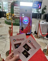 Cabina de Fotos con Espejo Mágico de Alta Calidad 2025 para Bodas, Marco LED, Pantalla Táctil, Cabina de Fotos Comercial