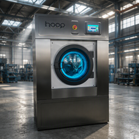 Mesin Cuci Komersial HOOP 15-30kg Soft Mounted, Mesin Cuci Otomatis Profesional untuk Hotel, Laundry, Asrama, Kamar Mandi, Spa