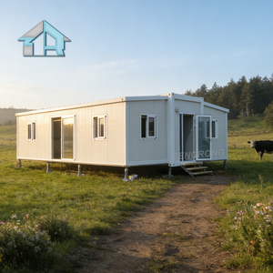 Maison préfabriquée clé <span class=keywords><strong>en</strong></span> <span class=keywords><strong>main</strong></span> de 40 pieds, 3 à 5 chambres, extensible, <span class=keywords><strong>en</strong></span> conteneur |   Villa de luxe à déploiement rapide pour hôtels et <span class=keywords><strong>immobilier</strong></span> - Product Image 1