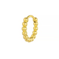 Vente en gros de boucles d'oreilles créoles classiques plaquées or/argent en cuivre CE003W, bijoux de mode pour femmes, design géométrique tendance et luxueux