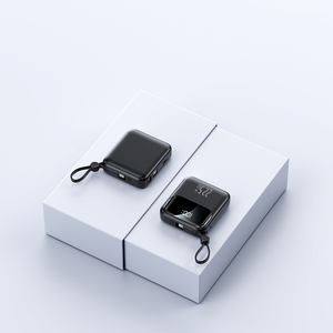 Nouvelle batterie externe portable la <span class=keywords><strong>plus</strong></span> petite de 10 000 mAh avec câbles intégrés, charge rapide, batterie externe avec écran LED pour iPhone et <span class=keywords><strong>Samsung</strong></span> - Product Image 6