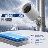 Projecteur LED rond de jardin en aluminium, super lumineux, étanche IP67, CE ROHS DC24V 50W, à changement de couleur avec CCT 6500K pour aménagement paysager