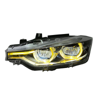 Phare avant SJC Auto pour BMW Série 3 F30 F35 2013-2018 Jaune Blanc Rouge Tricolore Style V3 Style LCI Phare LED