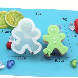 Molde de Silicona para Velas de 3 Piezas, Ecológico, Blanco, Personalizado, Hecho a Mano, con Forma de Árbol de Navidad Decorativo 3D, Hombre de Jengibre y Reno, para Manualidades, Venta al por Mayor - Product Image 2