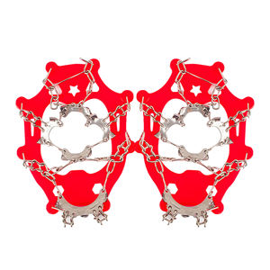 Ramponi da Ghiaccio ad Alta Elasticità per Esterni, Antiscivolo, 13 Denti, Regolabili 34-47, Scarpe Magiche con Punte per Donne, per Arrampicata su Neve - Product Image 1